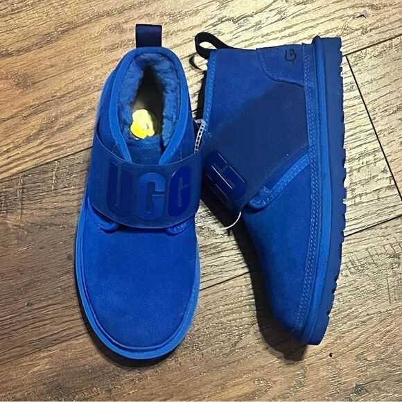 NEW - UGG Neumel Classic Chukka Boots Waterproof Suede Blue Women 5 - Picture 9 of 9